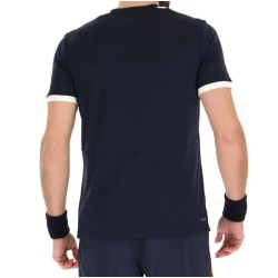 Men's T-shirt Lotto Top IV Tee - navy blue/bright white