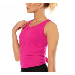 Women's top Lucky in Love Core Tie Back Tank Women - shocking pink