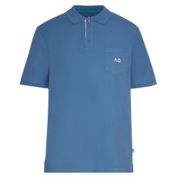 Men's Polo T-shirt Australian Open Polo Pocket AO Logo - elemental blue