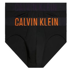 Men's Boxers Calvin Klein Intense Power Hip Brief Slip 2P - b-carrot/mysterioso logos