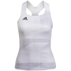 Women's top Adidas Tennis Tokyo Y-Tank Primeblue HEAT.RDY W - white/dash grey/black