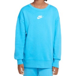 Girls' jumper Nike Sportswear Club Fleece - baltic blue/white