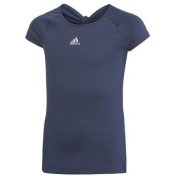 Girls' T-shirt Adidas G Ribbon Tee - collegiate navy