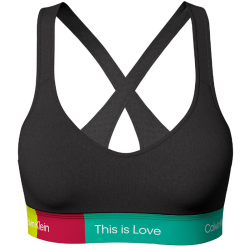 Women's bra Calvin Klein Medium Support Sports Bra - black beauty