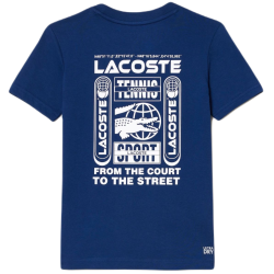 Boys' t-shirt Lacoste Cotton Jersey Tennis T-Shirt - navy blue