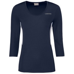 Women's long sleeve T-shirt Head Club Tech 3/4 Shirt W - dark blue