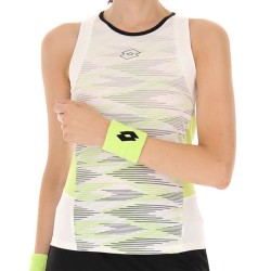 Women's top Lotto Tech W I - D4 Tank - bright white/sharp green