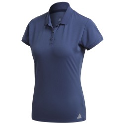 Women's polo T-shirt Adidas W Club 3 Stripes Polo - tech indigo/matte silver