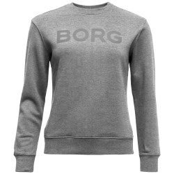 Women's jumper Bj_rn Borg Crew W BB Logo - H108BY light grey melange