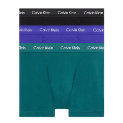 Men's Boxers Calvin Klein Cotton Stretch Trunk 3P - spectrum blue/black/atlantic deep