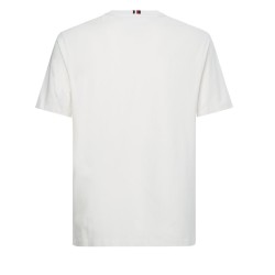 Men's T-shirt Tommy Hilfiger Essentials Big Logo Short Sleeve Tee - ivory