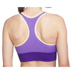 Women's bra Nike Dri-Fit Swoosh Long Line Bra W - psychic purple/electro purple/melon tint
