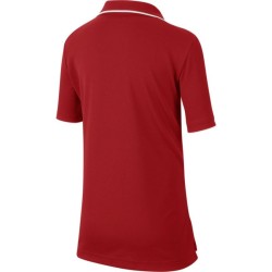 Boys' t-shirt Nike Court B Dry Polo Team - gym red/white/white