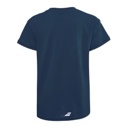 Boys' t-shirt Babolat Exercise Tee Boy - estate blue heather