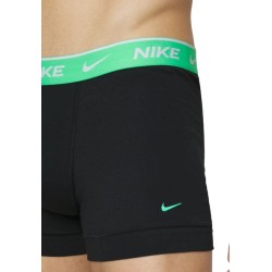 Men's Boxers Nike Everyday Cotton Stretch Trunk 3P - black/sea coral/platinum/electric algae