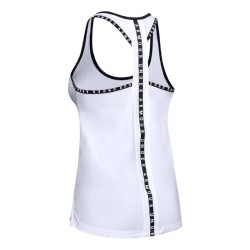 Women's top Under Armour Knockout Tank - white/black