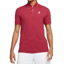 Men's Polo T-shirt Nike Polo Dri-Fit Heritage Slim2 M - pomegranate