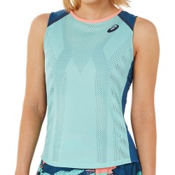 Women's top Asics Match Actibreeze Tank W - oasis green/light indigo