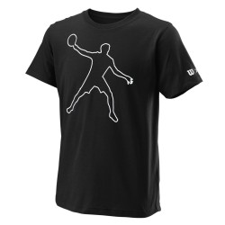 Boys' t-shirt Wilson Bela Tech Tee II B - black