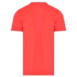 Men's T-shirt Australian Cotton T-Shirt Brush Line Print - rosso vivo