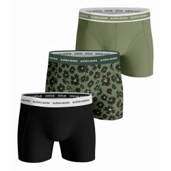 Men's Boxers Bj_rn Borg Shorts Sammy BB Fourflower 3P - oil green