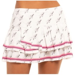 Women's skirt Lucky in Love Core Signature Pleat Tier Skirt - white