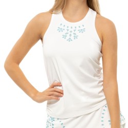 Women's top Lucky in Love Laser Eyelet Ruche Tank W - breeze