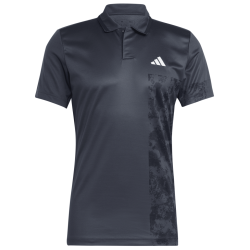 Men's Polo T-shirt Adidas Paris Tennis Heat.Rdy Freelift Polo Shirt - carbon