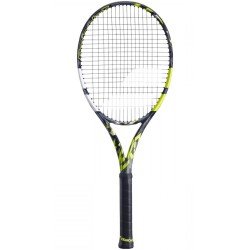 Tennis racket Babolat Pure Aero+ - grey/yellow/white + string + stringing