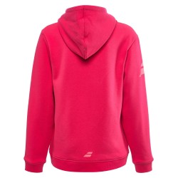 Girls' jumper Babolat Exercise Hood Sweat Jr - red rose