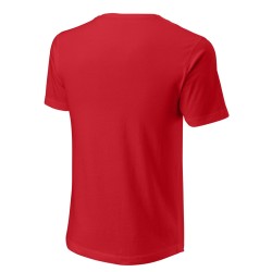 Men's T-shirt Wilson Script Eco Cotton Tee Slimfit M - wilson red
