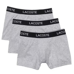 Men's Boxers Lacoste Casual Cotton Stretch Boxer 3P - grey chine