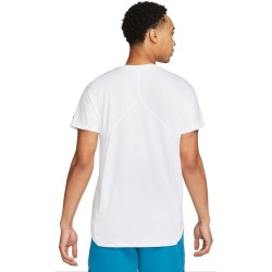 Men's T-shirt Nike Court Dri-Fit Slam Tennis Top - white/black