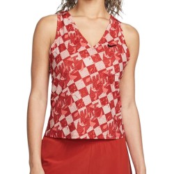 Women's top Nike Court Dri-Fit Fall Victory Tank - cinnabar/black