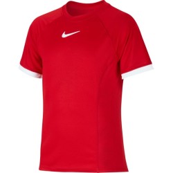 Boys' t-shirt Nike Court Dry Top SS B - gym red/gym red/white/white