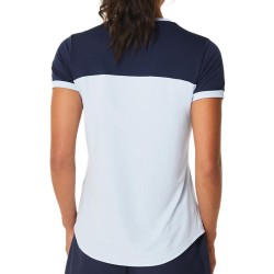 Women's T-shirt Asics Court Short Sleeve Top - soft sky/midnight