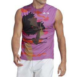 Men's T-shirt Adidas New York Unitefit Sleeveless Tee - semi pulse lilac