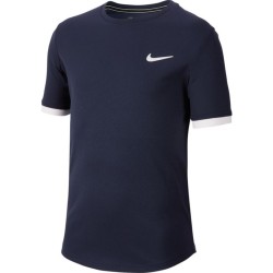 Boys' t-shirt Nike Court Dry Top SS Boys - obsidian/white/white