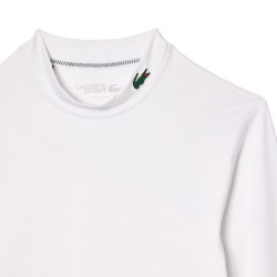 Men's long sleeve T-shirt Lacoste Recycled Fiber Long Sleeve Sports T-Shirt - white/black