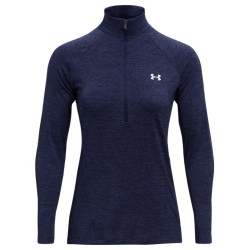 Women's long sleeve T-shirt Under Armour Tech 1/2 Zip-Twist - midnight navy/cadet