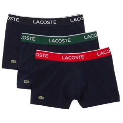 Men's Boxers Lacoste Casual Trunks With Contrasting Waistband - navy blue/green/red/navy blue