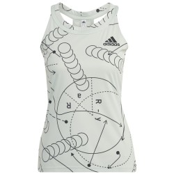 Women's top Adidas Club Tennis Graphic Tank Top - linen green