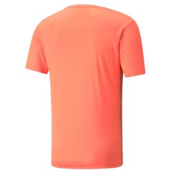 Men's T-shirt Puma Individual Rise Graphic Tee - neon citrus/puma black