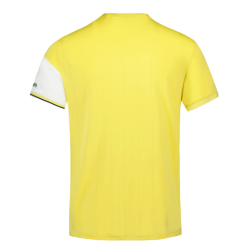 Men's T-shirt Le Coq Sportif Tennis Pro T-Shirt SS 23 N°1 M - new optical white/jaune champion