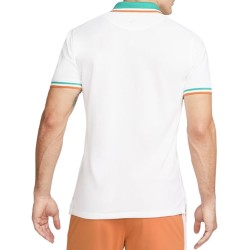Men's Polo T-shirt Nike Polo Dri-Fit Heritage Slim2 M - white/washed teal