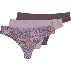 Women's panties Under Armour PS Thong 3Pack Print - purple