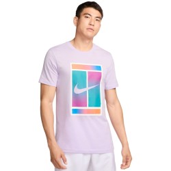 Men's T-shirt Nike Court Dri-Fit Tennis T-Shirt - violet mist