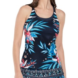 Women's top Lucky in Love Keepin It Rio Tank W/ Bra - midnight