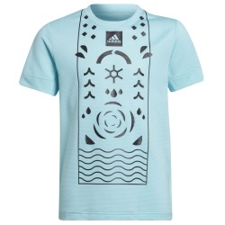 Boys' t-shirt Adidas Boys Club Tennis Tee - pulse aqua/black