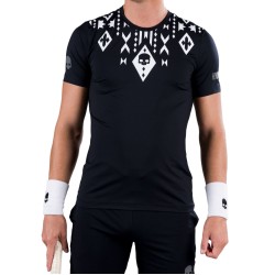 Men's T-shirt Hydrogen Tribal Tech Tee Man - black